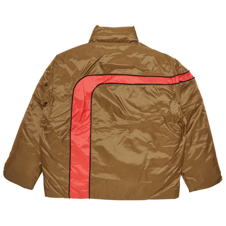 Supreme Stripe Puffer Jacket 'Mustard'