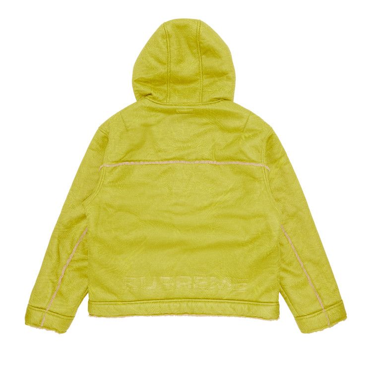 Supreme Faux Shearling Hooded Jacket 'Citrus'