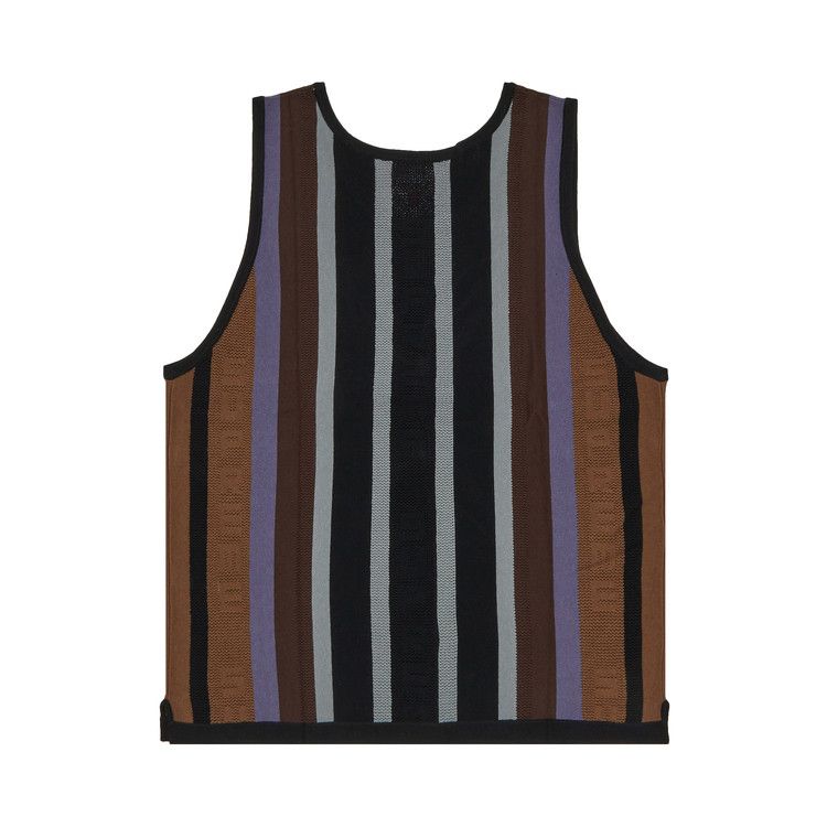 Supreme Knit Stripe Tank Top 'Black'