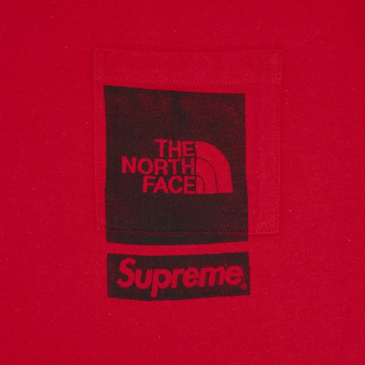 Supreme x The North Face Printed Pocket Tee 'Red'