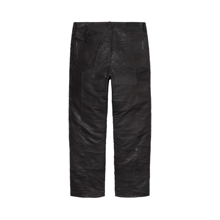 Supreme Patchwork Leather 5-Pocket Jean 'Black'