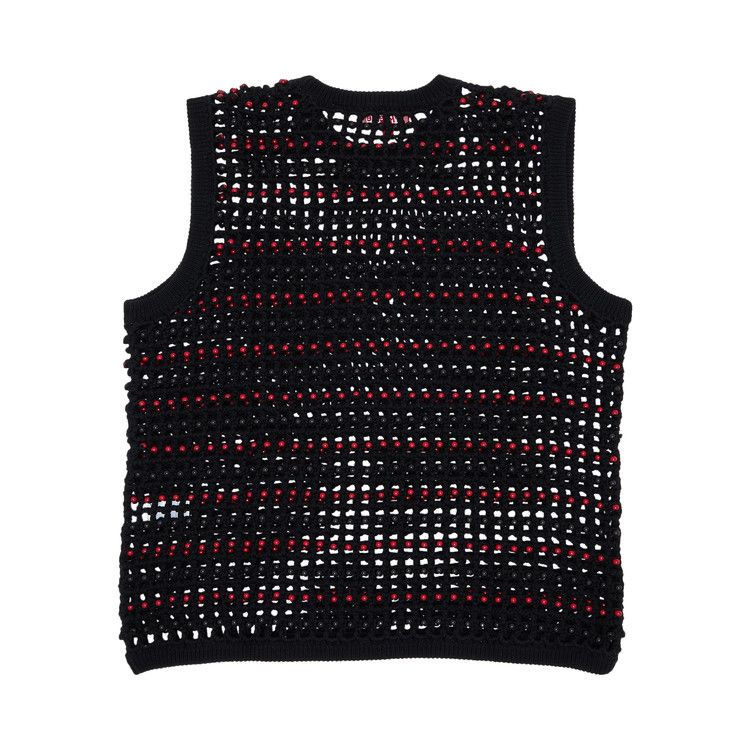 Supreme Beaded Sweater Vest 'Black'