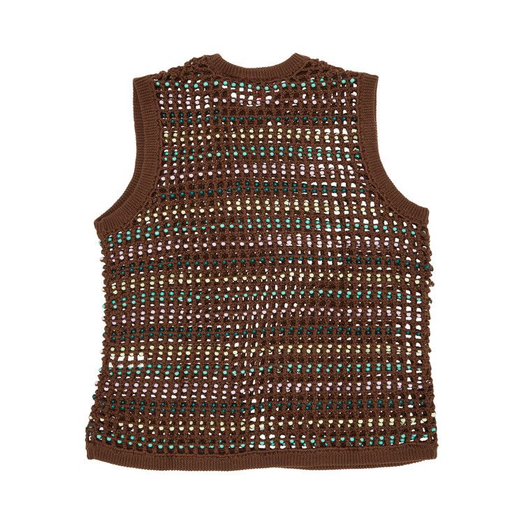 Supreme Beaded Sweater Vest 'Brown'