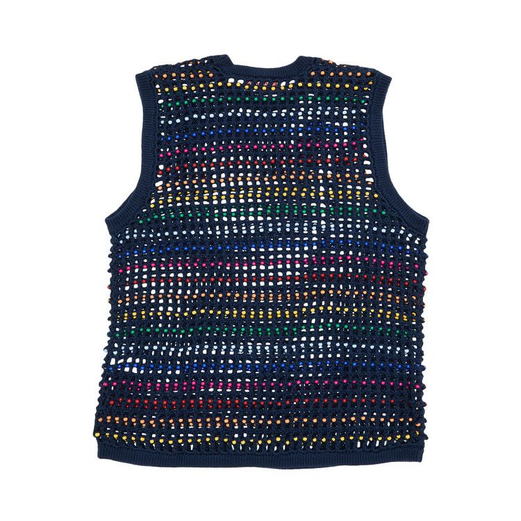 Supreme Beaded Sweater Vest 'Navy'