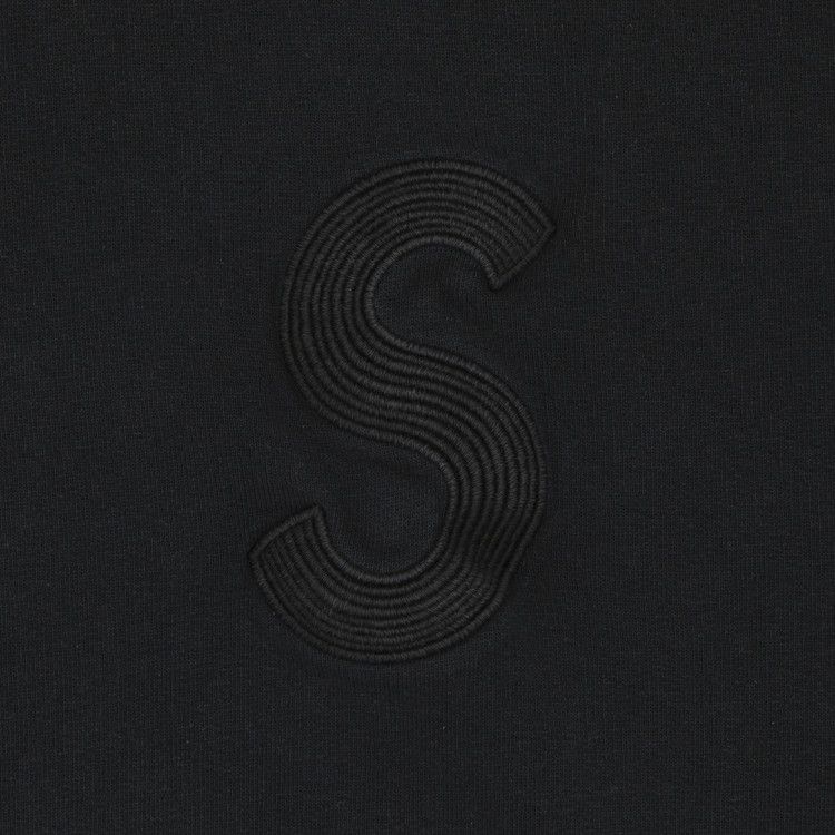 Supreme Overdyed S Logo Hooded Sweatshirt 'Black'