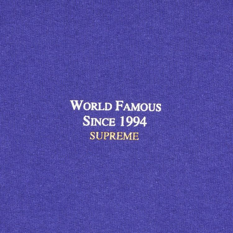 Supreme World Famous Micro Hooded Sweatshirt 'Purple'