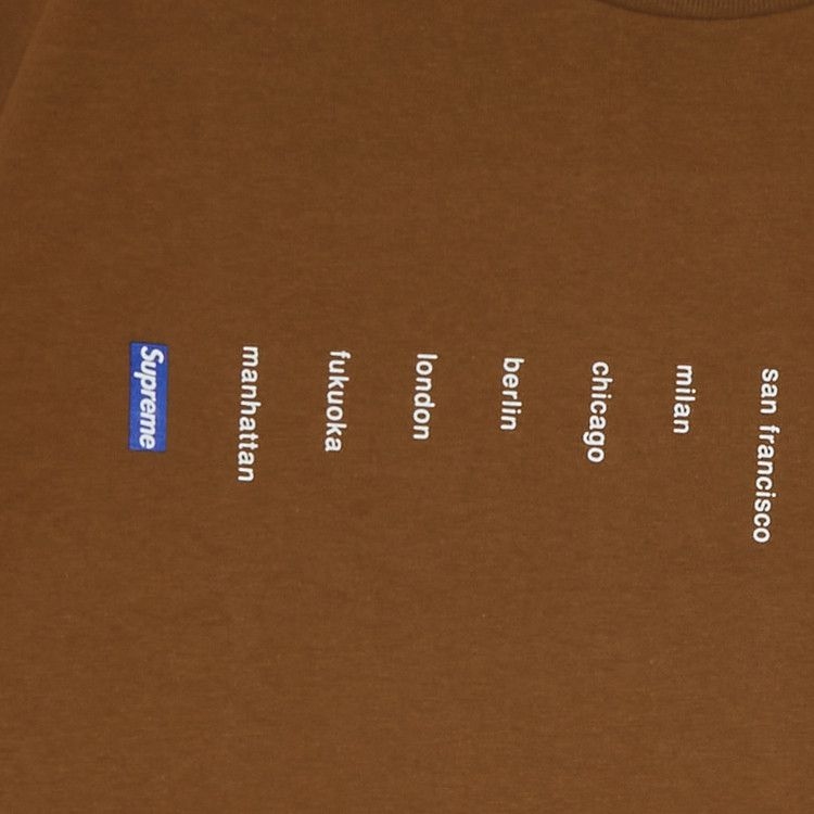 Supreme Location Tee 'Light Brown'