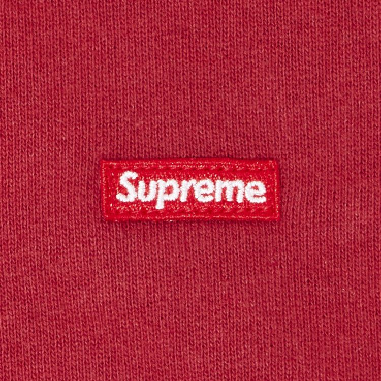Supreme Small Box Hooded Sweatshirt 'Dark Red'
