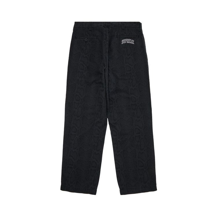 Supreme Snake Print Chino Pant 'Charcoal'