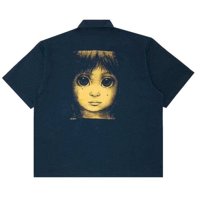 Supreme Margaret Keane Teardrop Short-Sleeve Work Shirt 'Light Navy'