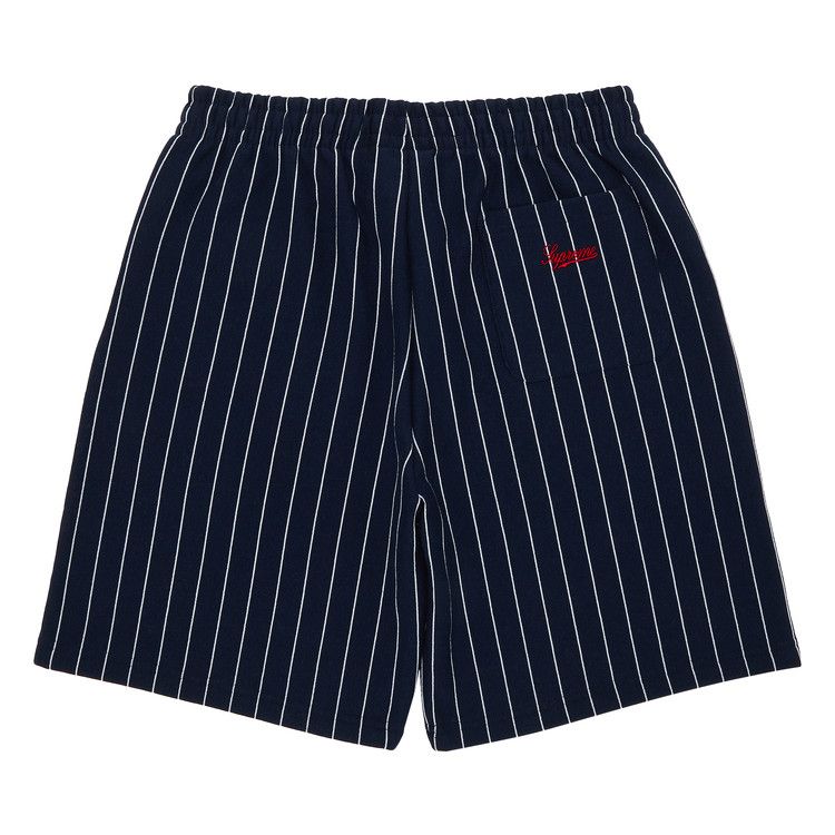 Supreme Pinstripe Sweatshort 'Navy'