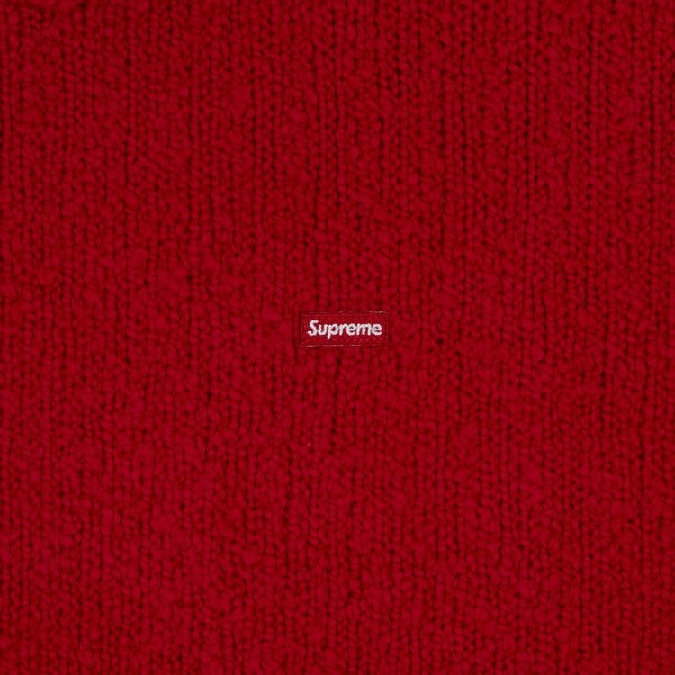 Supreme Bouclé Small Box Sweater 'Red'