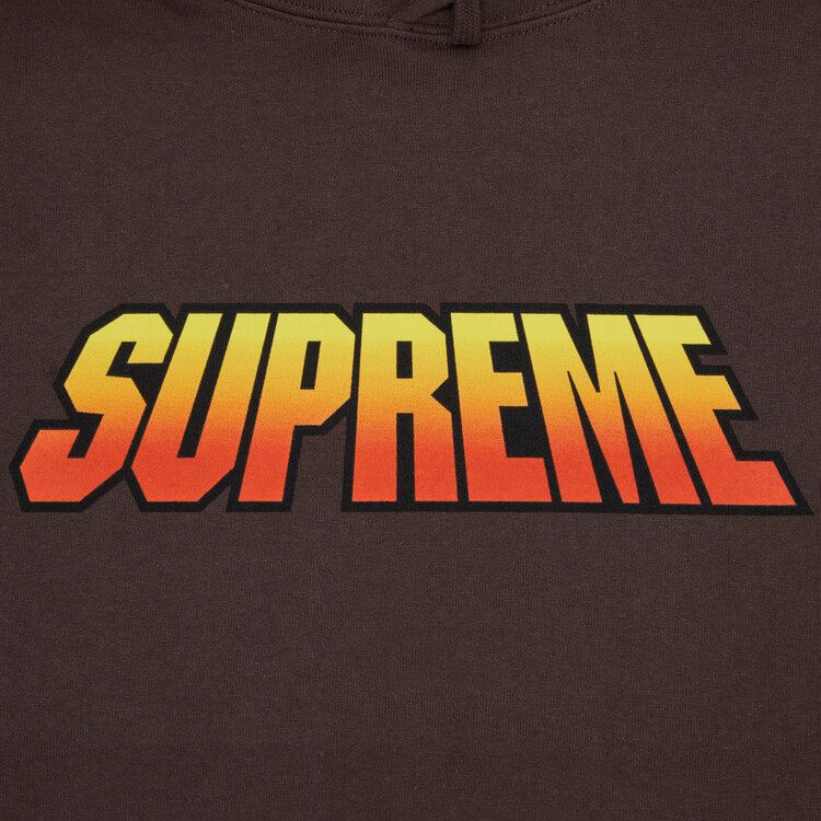 Supreme Gradient Hooded Sweatshirt 'Brown'