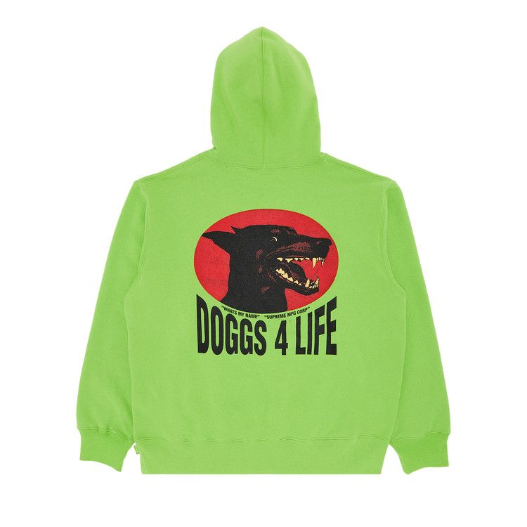 Supreme Doggs Hooded Sweatshirt 'Lime'
