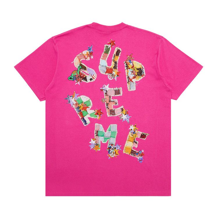 Supreme Patchwork Tee 'Fuchsia'