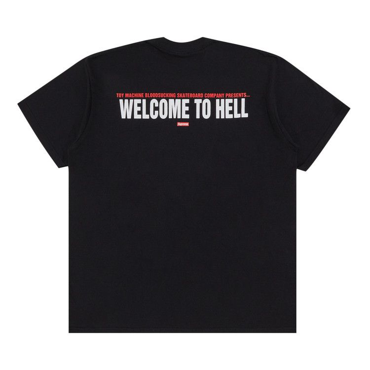 Supreme x Toy Machine Welcome To Hell Tee 'Black'