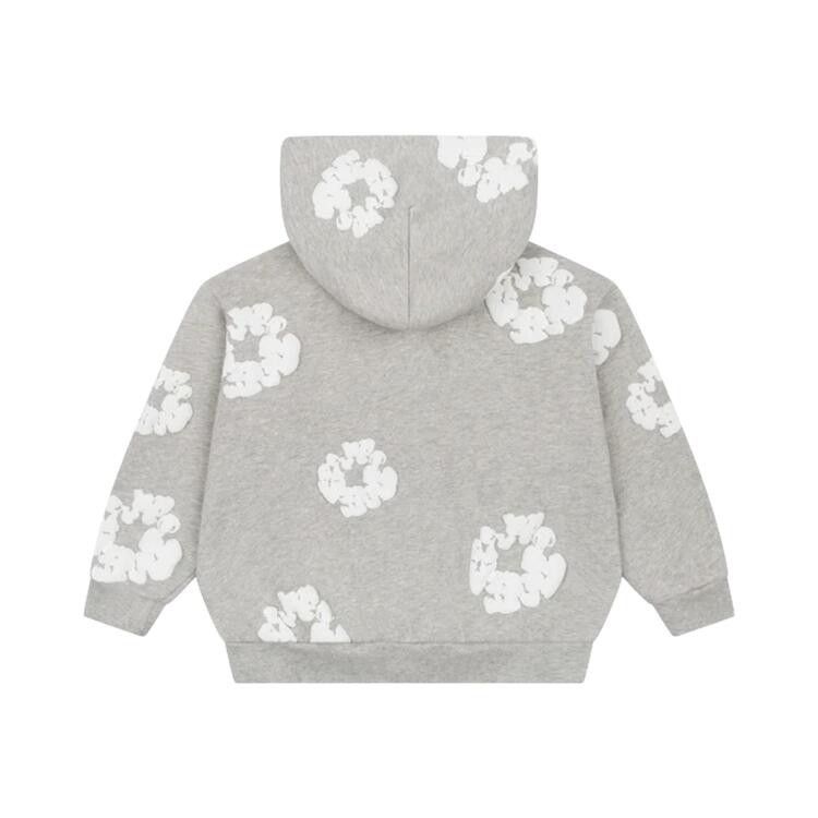 Denim Tears Cotton Wreath Zip Hoodie 'Grey'
