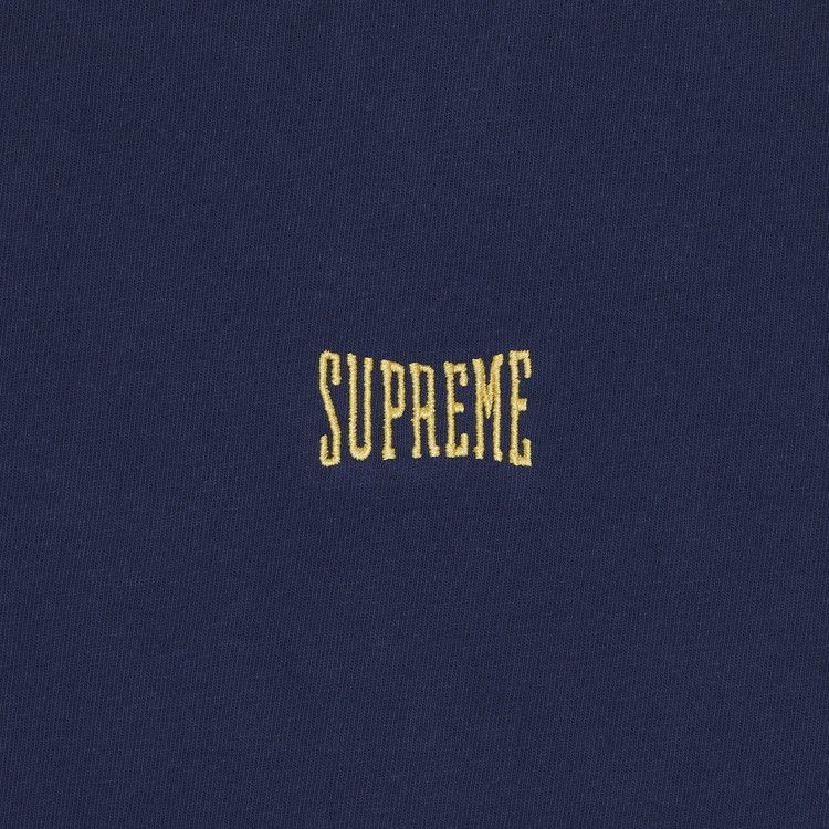 Supreme Warm Up Washed Short-Sleeve Top 'Navy'