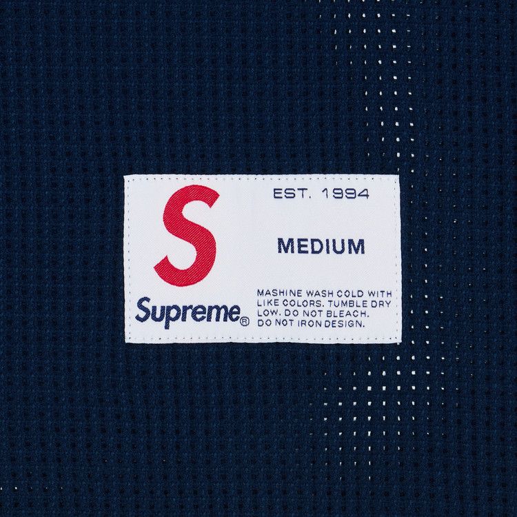 Supreme Polartec Mesh Long-Sleeve Football Top 'Navy'