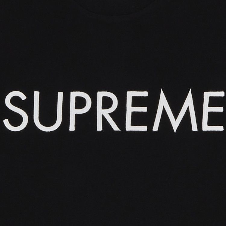 Supreme Capital Short-Sleeve Top 'Black'