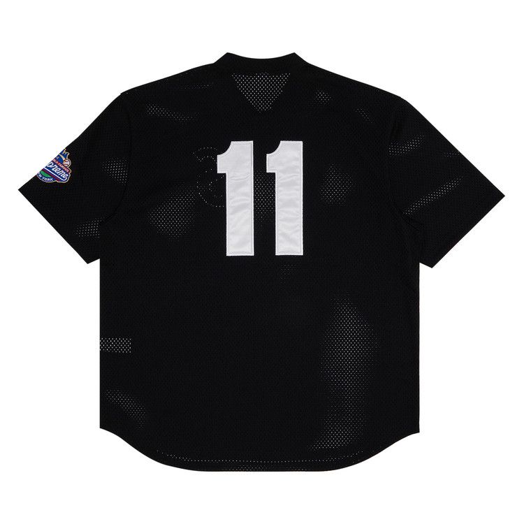 Supreme S Logo Baseball Henley 'Black'