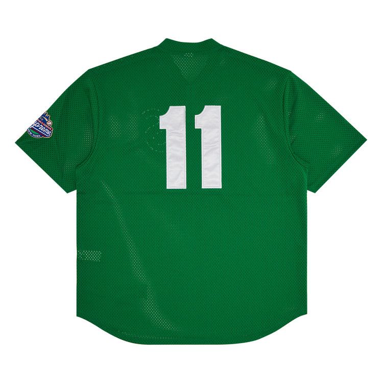 Supreme S Logo Baseball Henley 'Green'