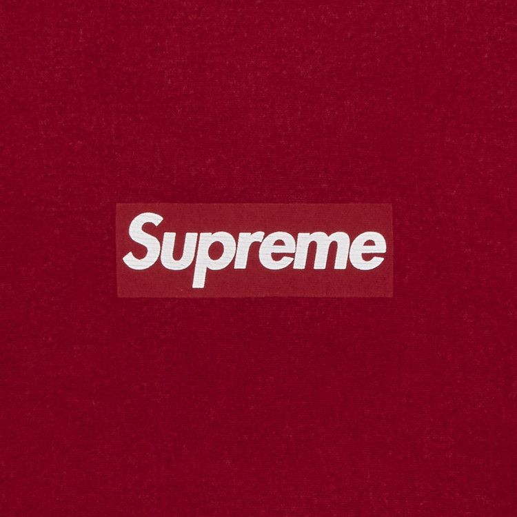 Supreme Washed Box Logo Crewneck 'Red'