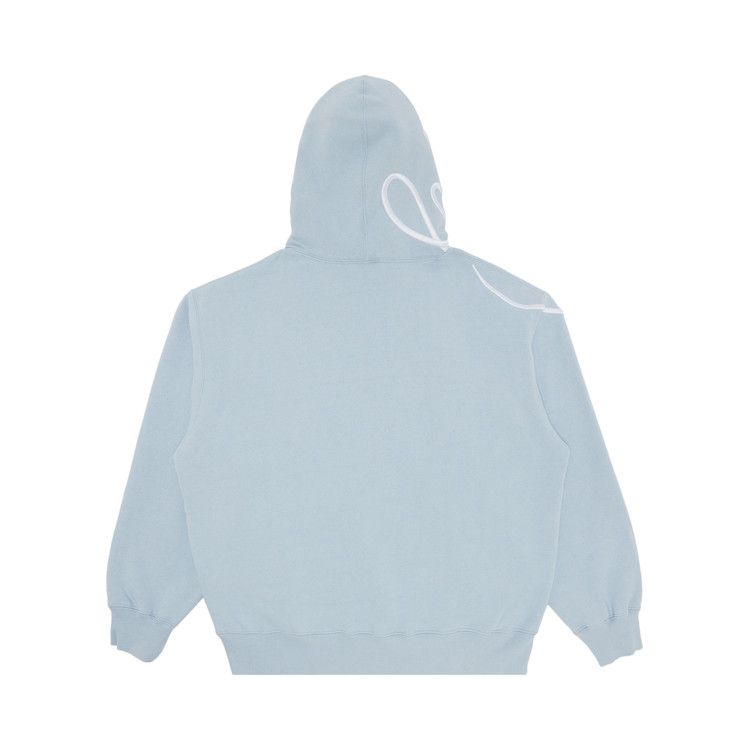 Supreme Shoulder Script Hooded Sweatshirt 'Light Blue'