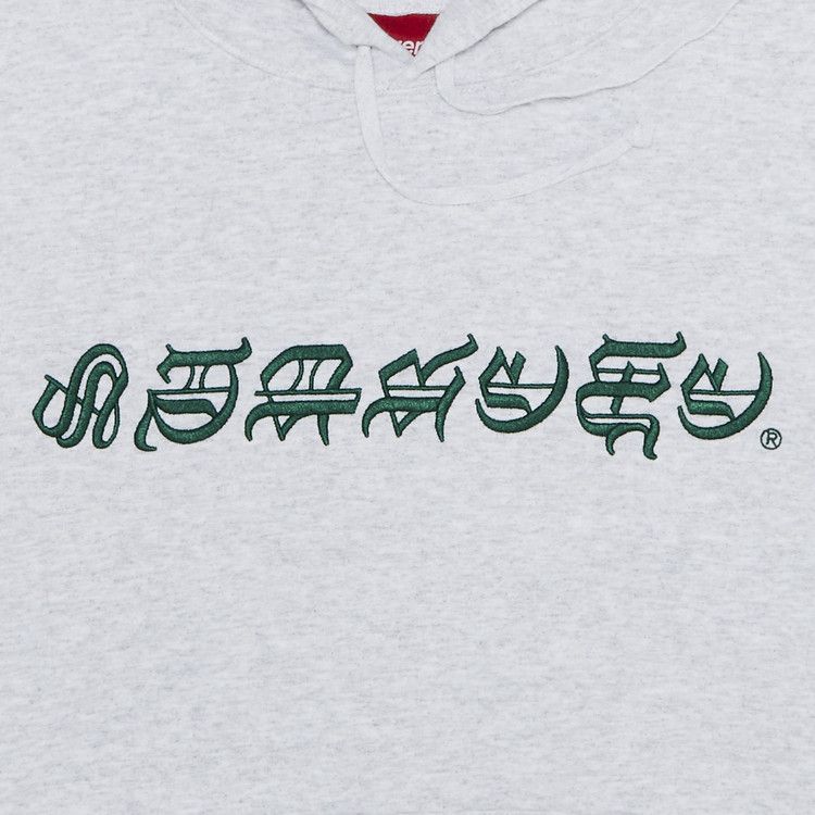 Supreme Blackletter Hooded Sweatshirt 'Ash Grey'