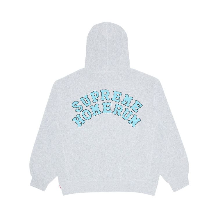 Supreme x Homerun Hooded Sweatshirt 'Ash Grey'