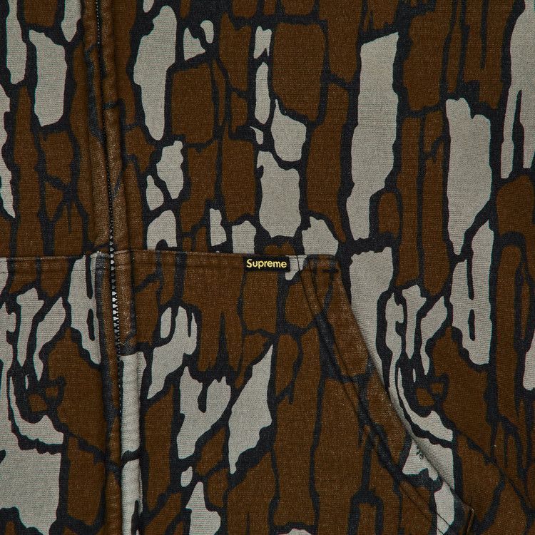 Supreme Work Zip Up Hooded Sweatshirt 'Mossy Oak Trebark Camo'