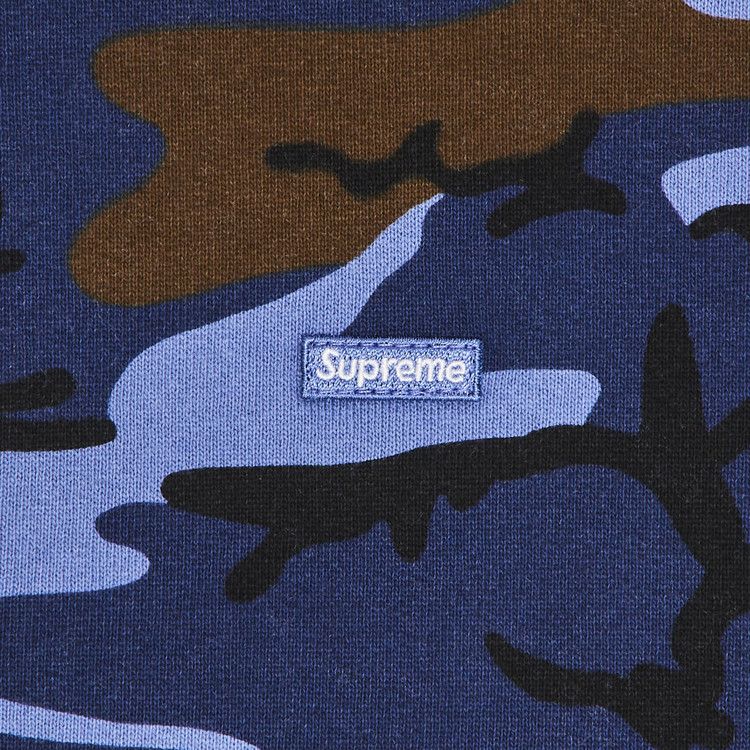 Supreme Small Box Zip Up Hooded Sweatshirt 'Blue Camo'