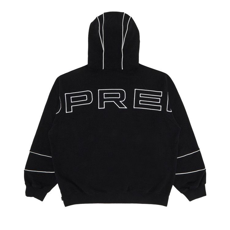 Supreme Paneled Hooded Sweatshirt 'Black'