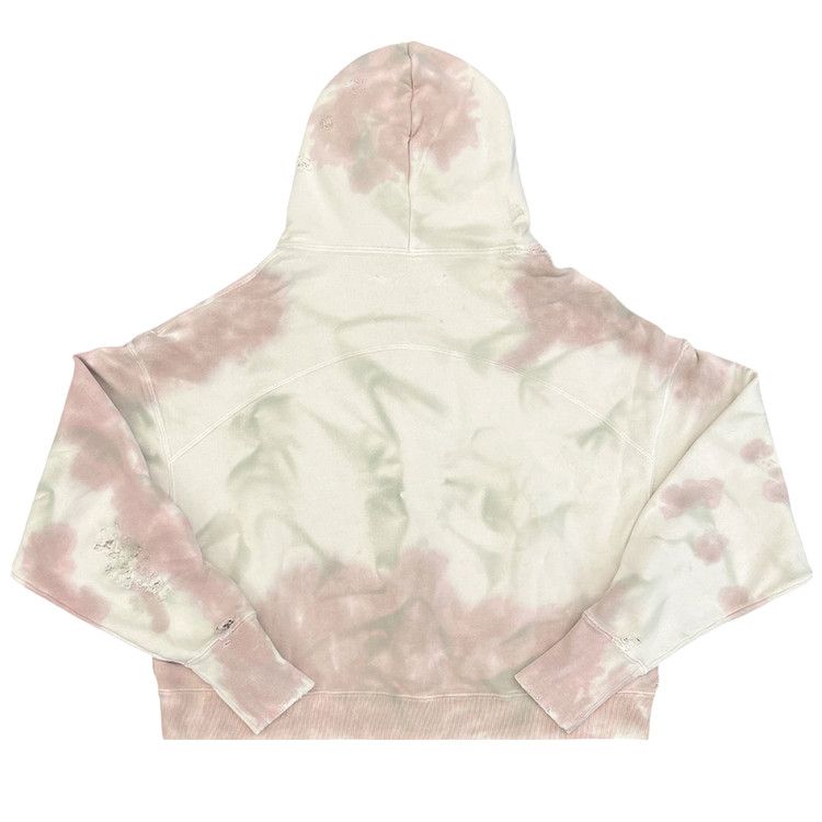 SEKRIT SAINTS Pain Zip-Up Hoodie 'White/Neapolitan Stain'