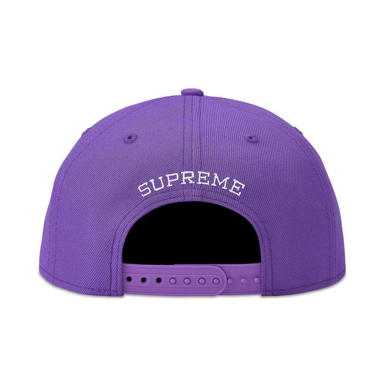 Supreme Gothic Outline Adjustable New Era 'Purple'