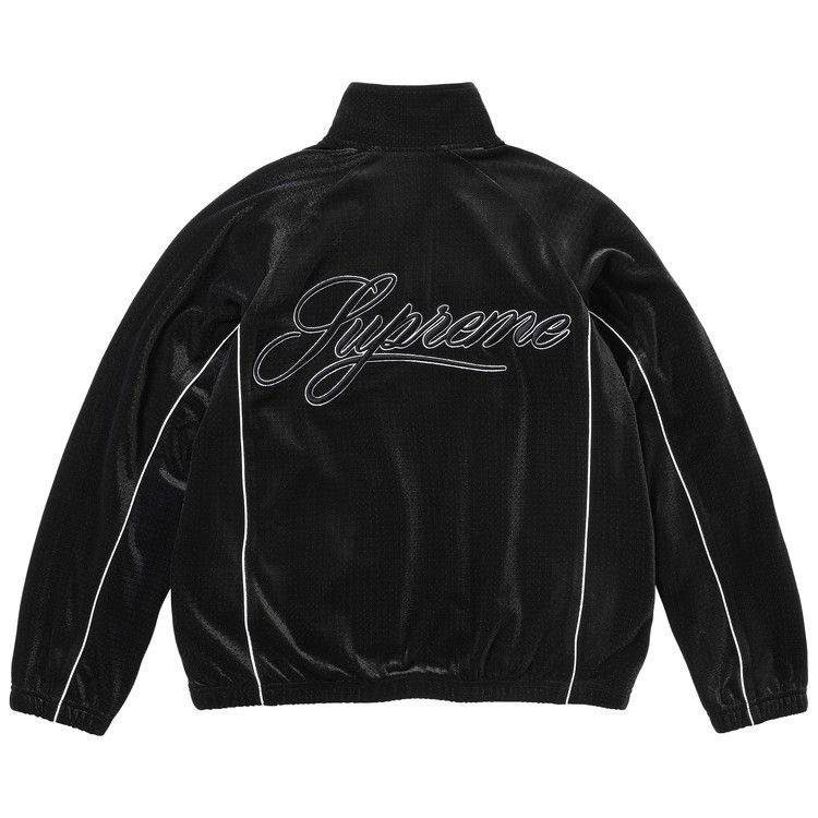Supreme Velour Mesh Track Jacket 'Black'