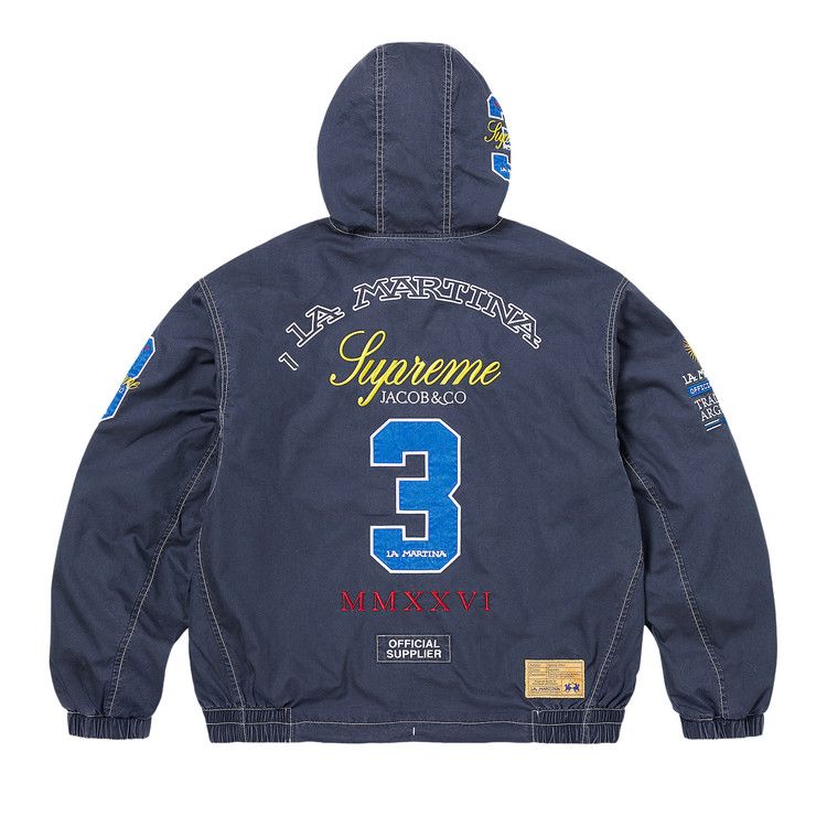 Supreme x La Martina x Jacob & Co Lightweight Hooded Jacket 'Navy'