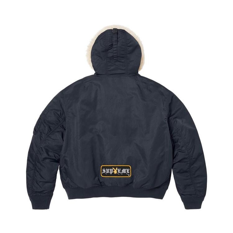 Supreme x Playboy Hooded Ma-1 'Navy'