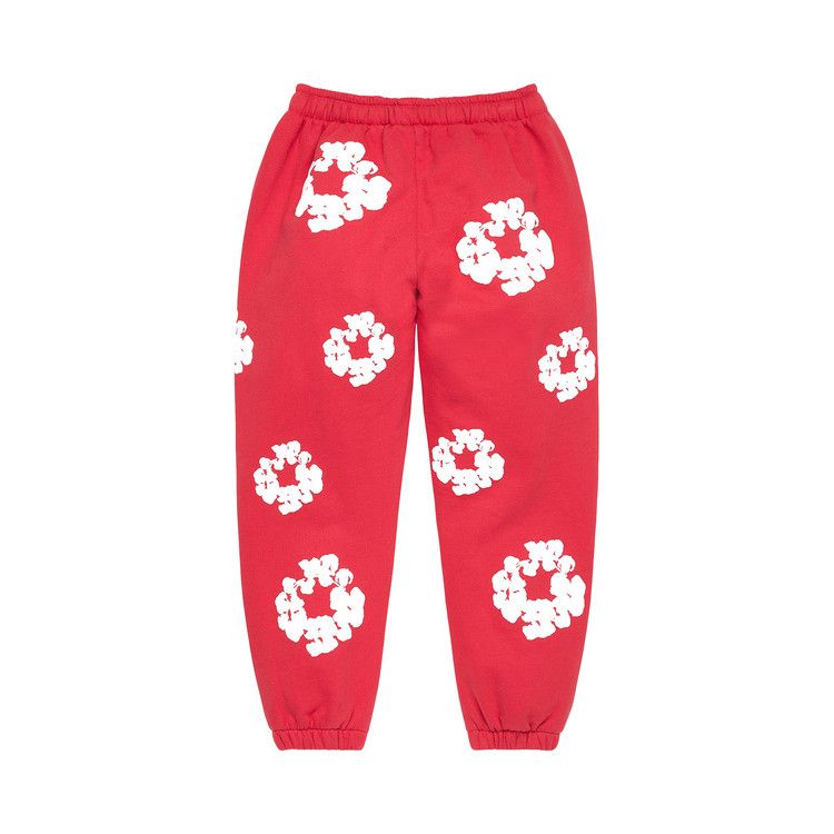 Denim Tears Cotton Wreath Sweatpants 'Red'