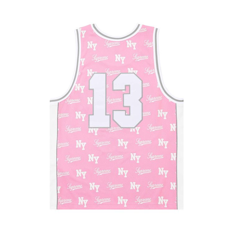 Supreme x Mitchell & Ness Monogram Jersey 'Pink'