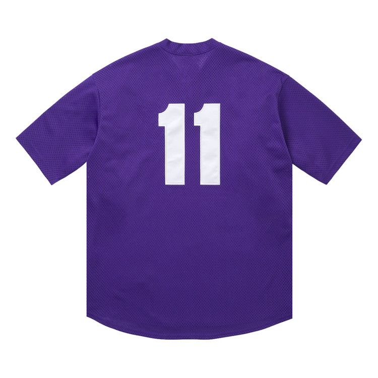 Supreme Shop S Logo Henley 'Purple Los Angeles'