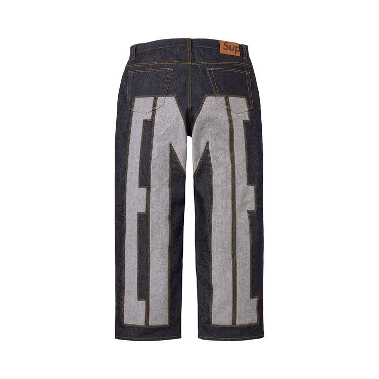 Supreme Inset Spellout Baggy Jean 'Rigid Indigo'