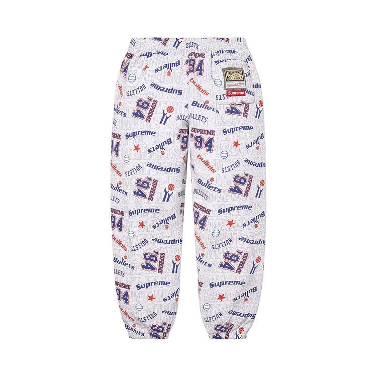 Supreme x Mitchell & Ness Teams Sweatpant 'Ash Grey'