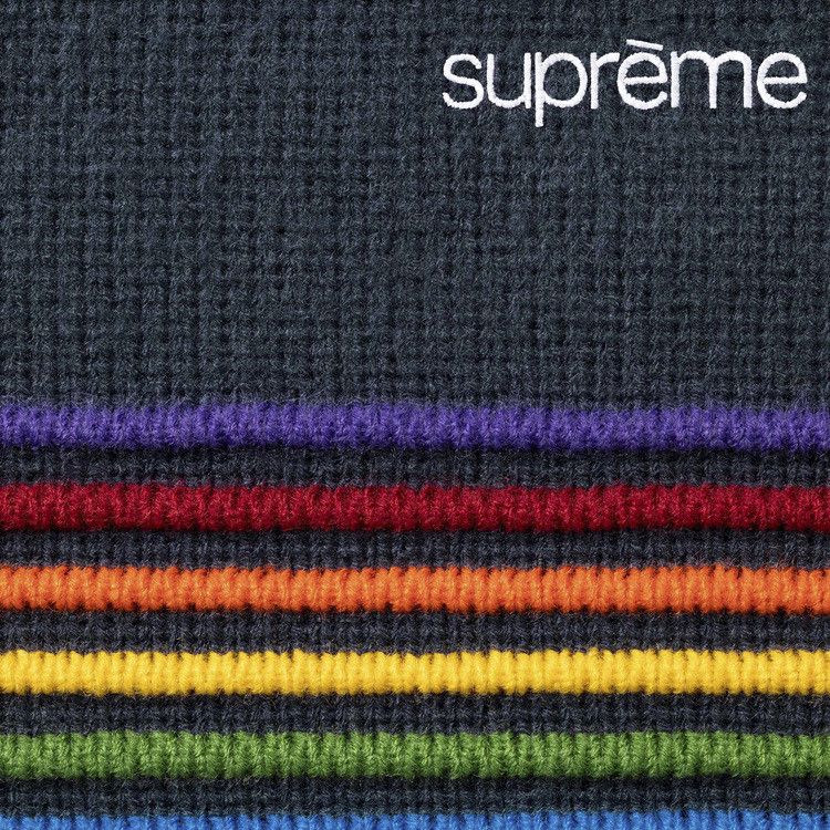 Supreme Raised Stripe Sweater 'Navy'