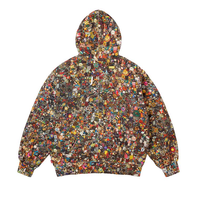 Supreme x Mike Kelley Zip Up Hooded Sweatshirt 'Multicolor'