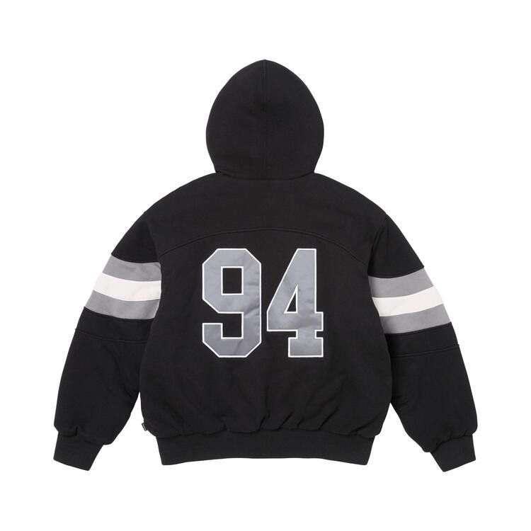 Supreme Filled Zip Up Hooded Sweatshirt 'Black'