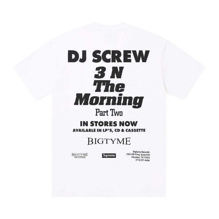 Supreme x Dj Screw Suc Tee 'White'