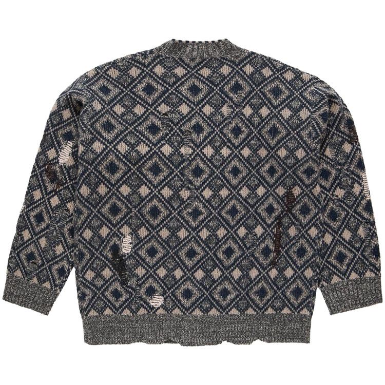Wales Bonner Sibling Cardigan 'Grey/Black/Navy/Ivory'