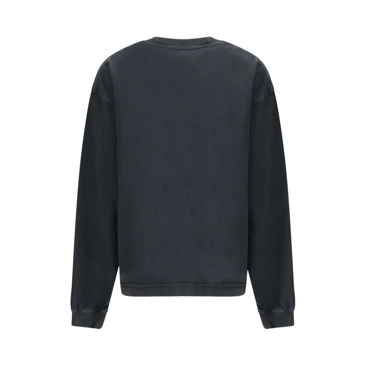 Alexander Wang Emboss Logo Long-Sleeve Tee 'Washed Black'