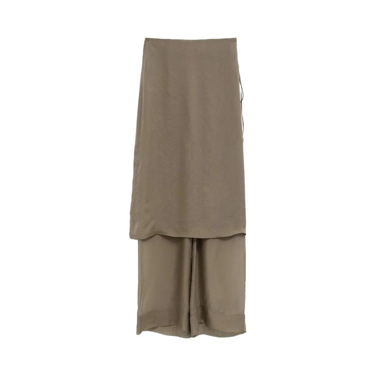 Paloma Wool Low Silk Archive Skirt 'Khaki'